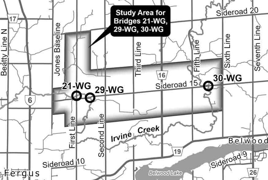 Centre Wellington to remove one bridge, replace two others