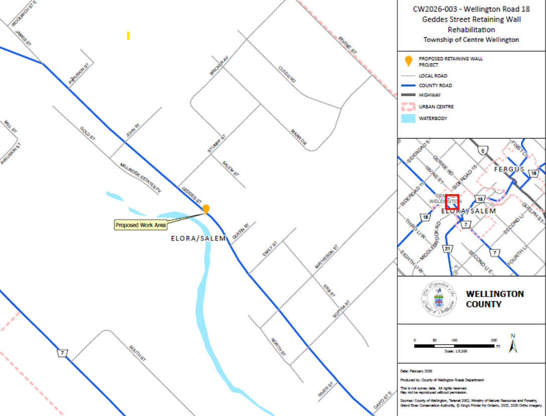 Retaining wall rehabilitation work to be awarded for $450,000