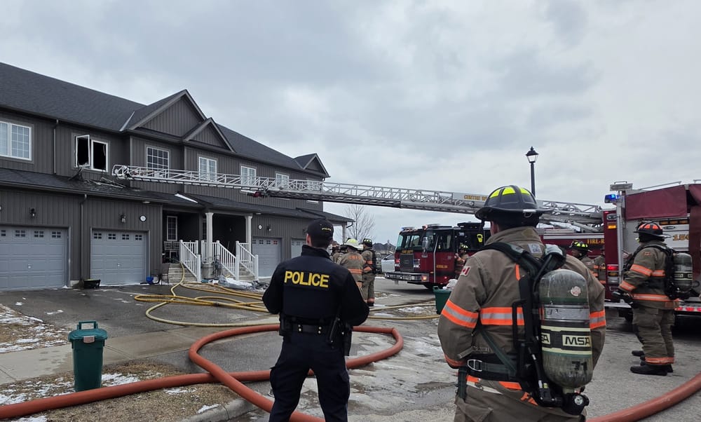 Unattended candle causes Fergus house fire post image