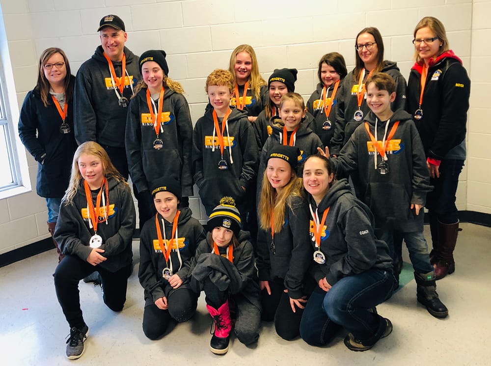 Ringette silver medal post image