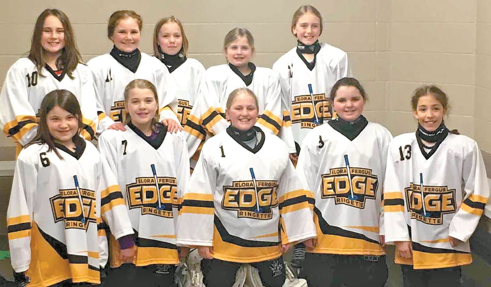 Elora Fergus  Ringette team plays tournament post image