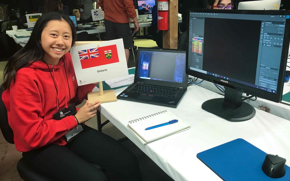 Wellington Catholic school board student Elisha Levak  competes at Skills Canada nationals in Design Studio Production category post image