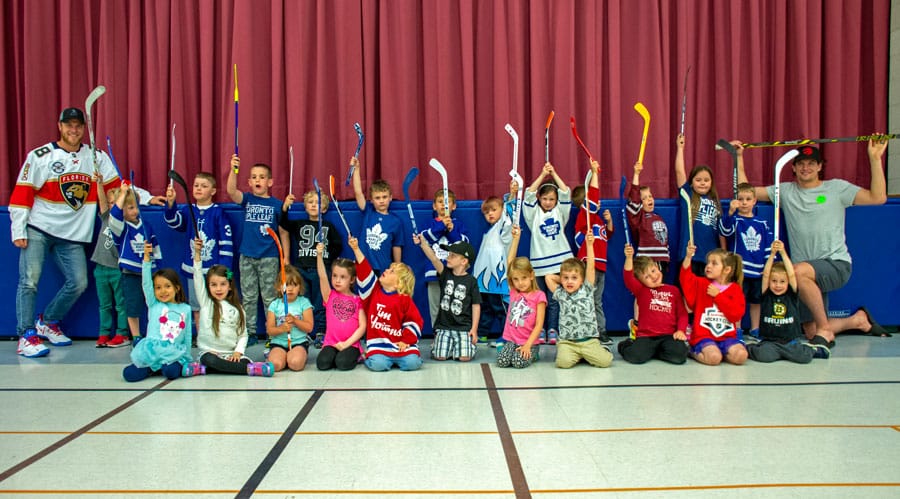 J.D. Hogarth’s kindergarten class won a session led by McGinn brothers post image