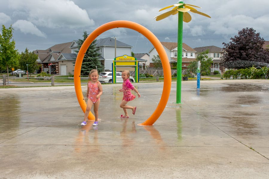 Summer fun at Millburn Park splash pad post image