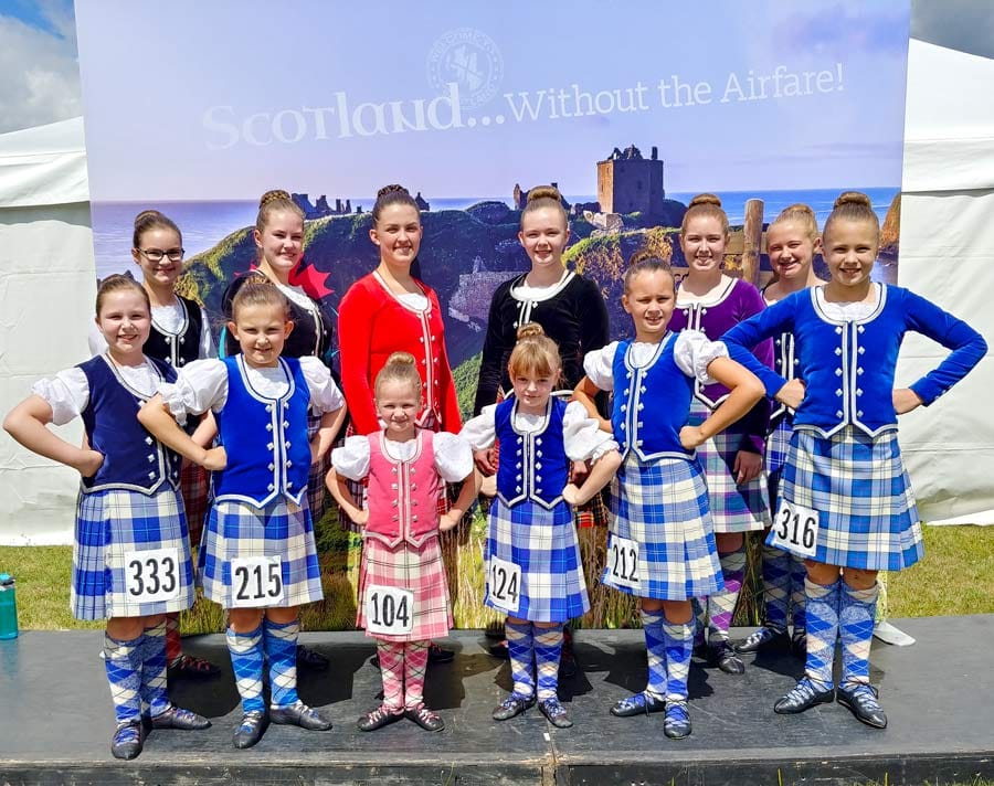 Blue Bonnet Lassies School of Highland Dance competed at Fergus Scottish Festival post image