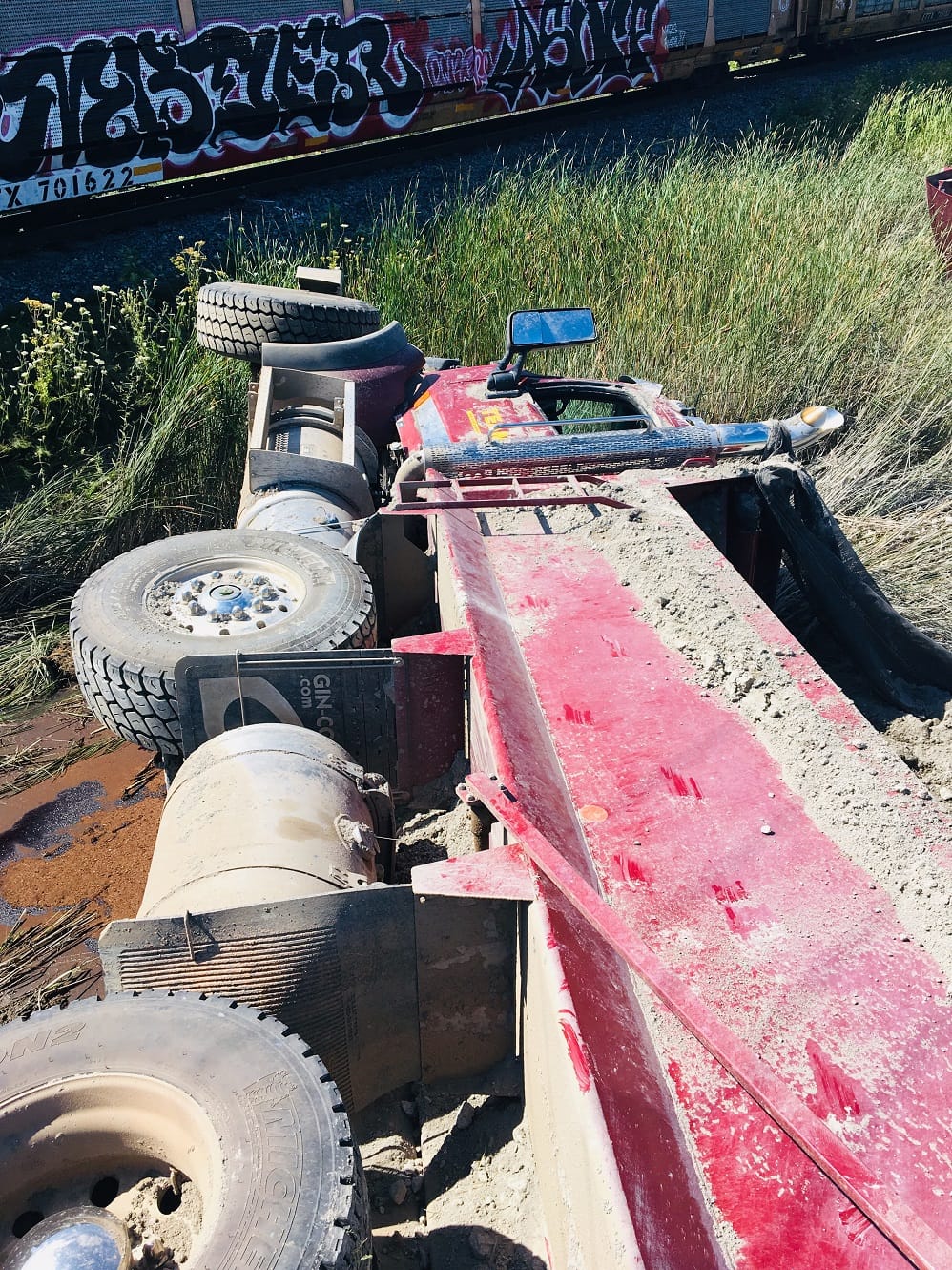 Train, dump truck collide in Puslinch post image