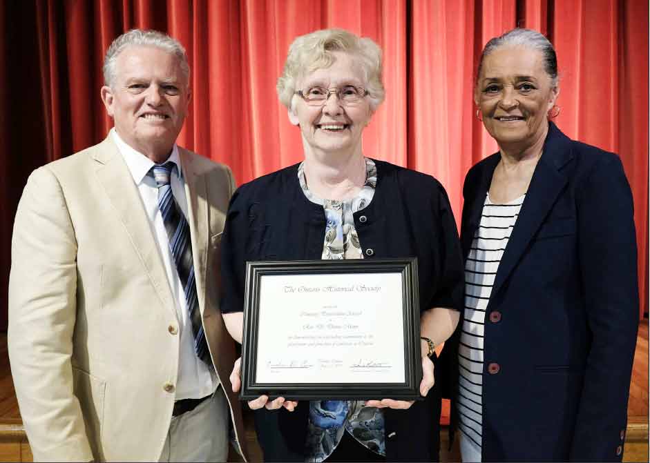 Historical society recognizes Rev. Dr. Donna Mann post image