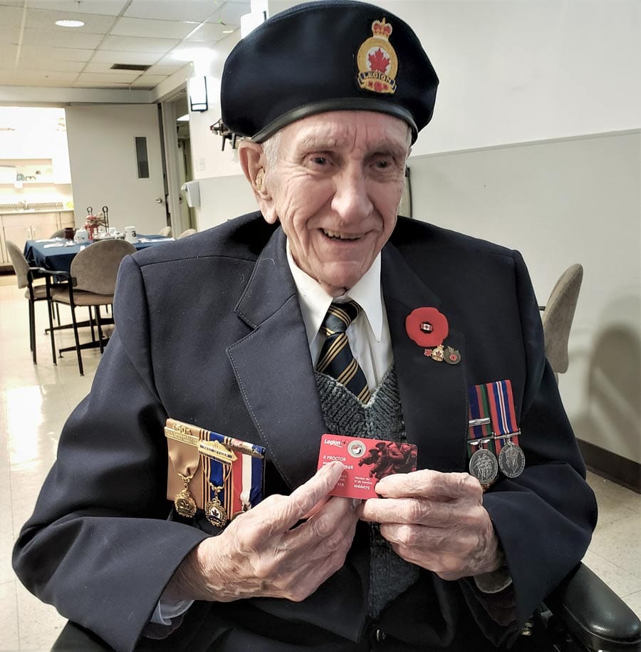 Veteran celebrates 74 years with Elora Legion post image