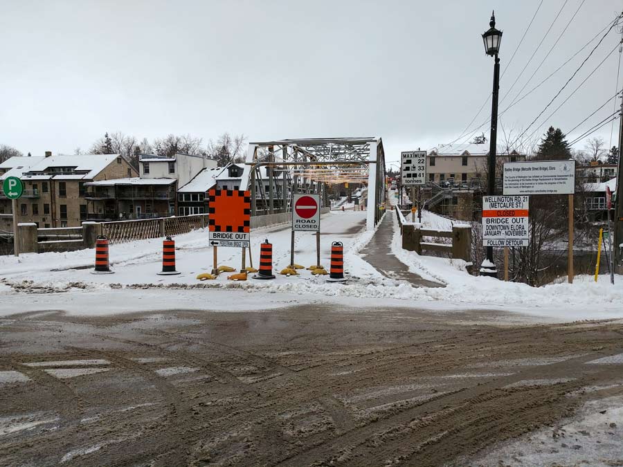 Badley Bridge in downtown Elora closed for replacement post image