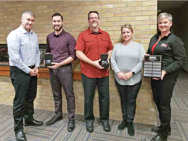 Police officers honoured by Crime Stoppers for educational efforts post image