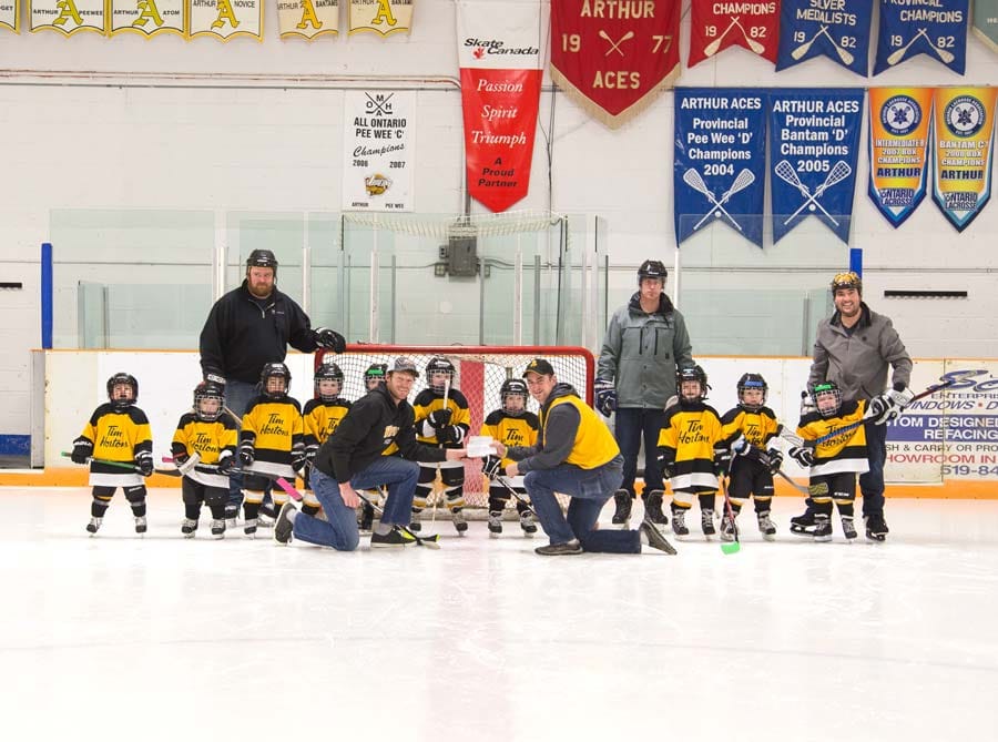 Lots of action at Arthur Minor Hockey Day post image