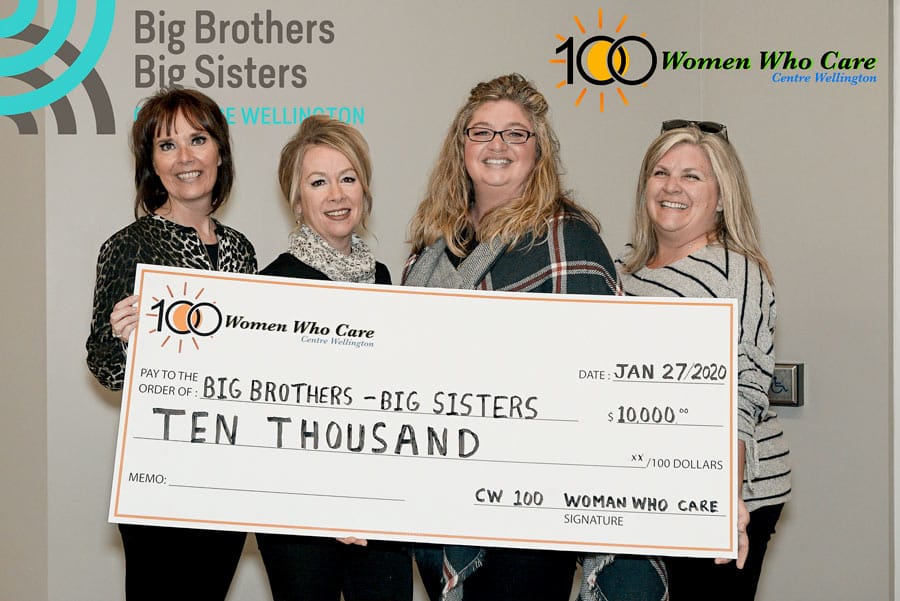 Centre Wellington 100 Women Who Care make big donation to Big Brothers Big Sisters Centre Wellington post image