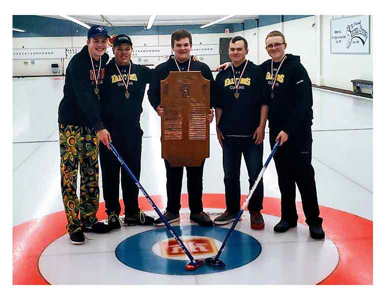 CWDHS Boys curling team wins CWOSSA curling championship post image