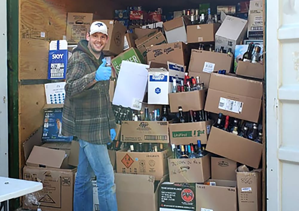 Optimists' bottle drive raises over $4,700 for Drayton Food Bank post image