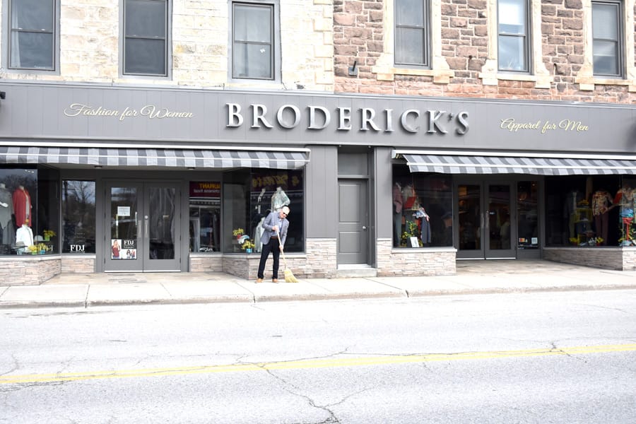 Broderick's Fergus clothier was one of many businesses across Ontario to reopen on May 19 post image