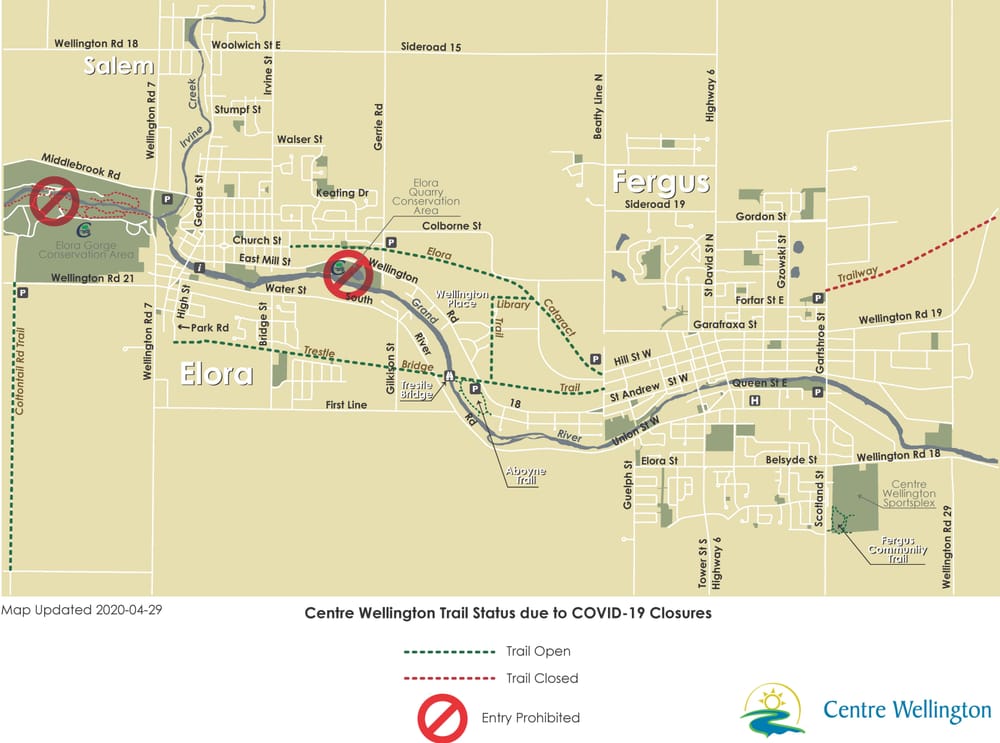 Elora Cataract Trailway reopens between Fergus and Elora post image