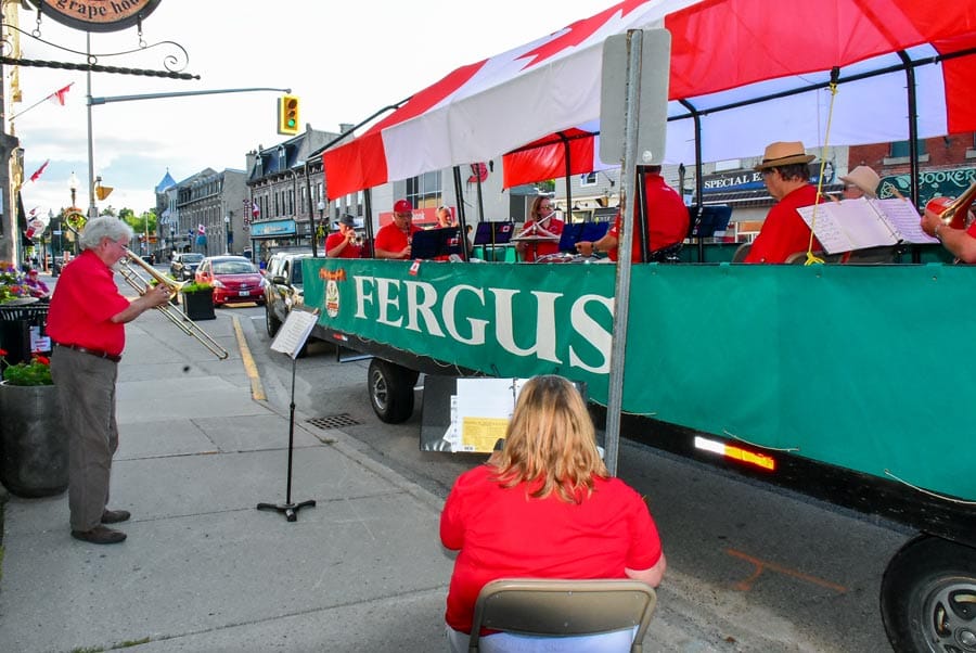 Fergus Brass Band took the show on the road post image