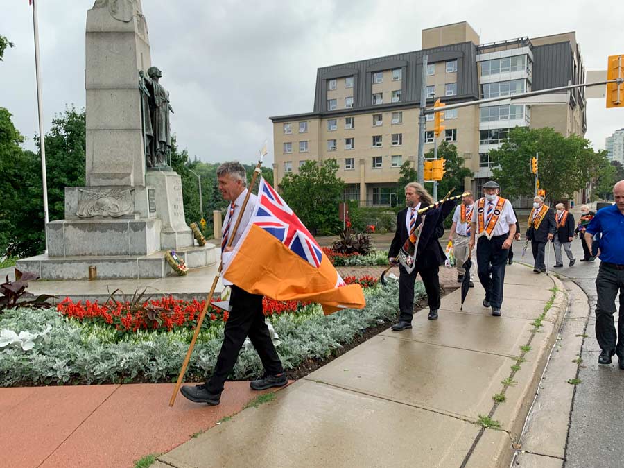 Guelph Wellington Loyal Orange Lodge members gathered for Glorious 12th of July event post image