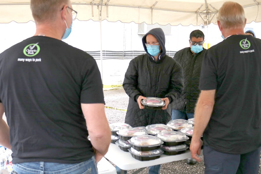 Pork farmers provide lunch for Conestoga Meats processing plant workers post image