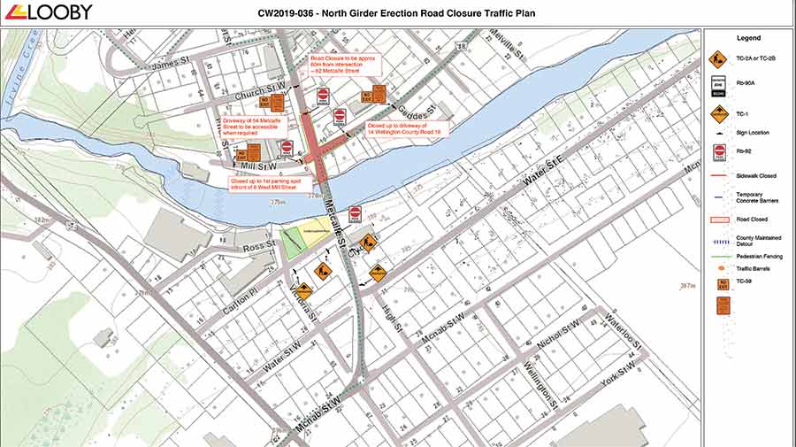 Intersection to be closed for girder installation post image