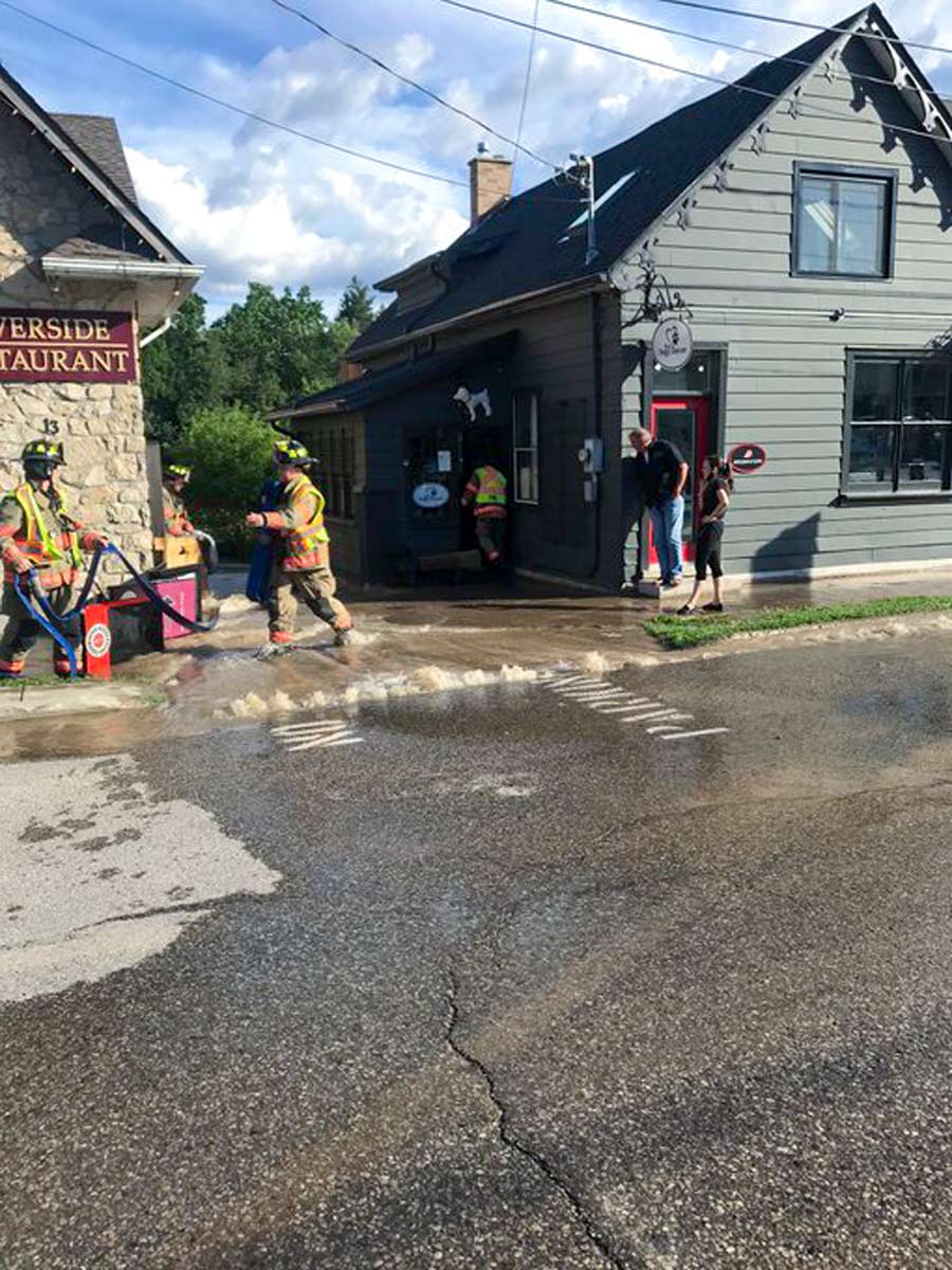Elora business flooded post image