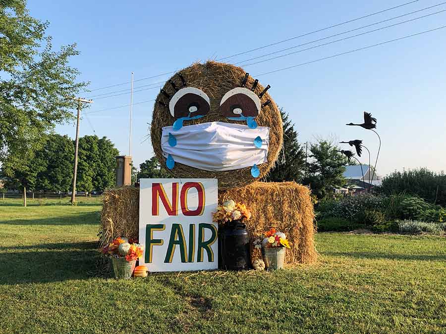 Harriston-Minto Fair may be cancelled, but the bale sculpture tradition is not post image