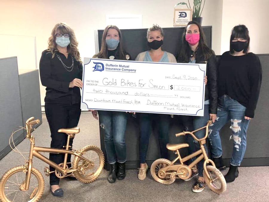 Gold bike campaign raising funds to assist local youth fighting cancer post image