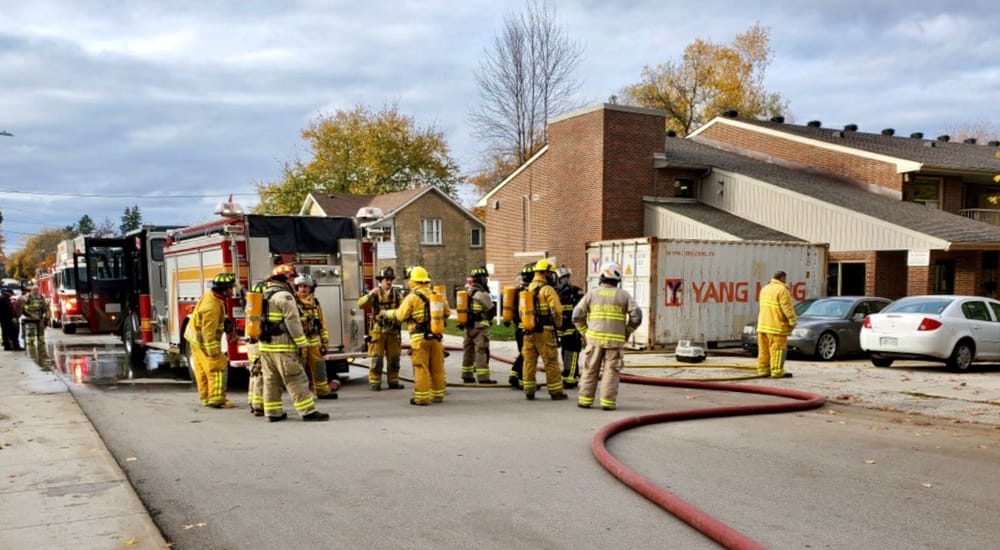 Two hospitalized for smoke inhalation after fire at Harriston apartment complex post image