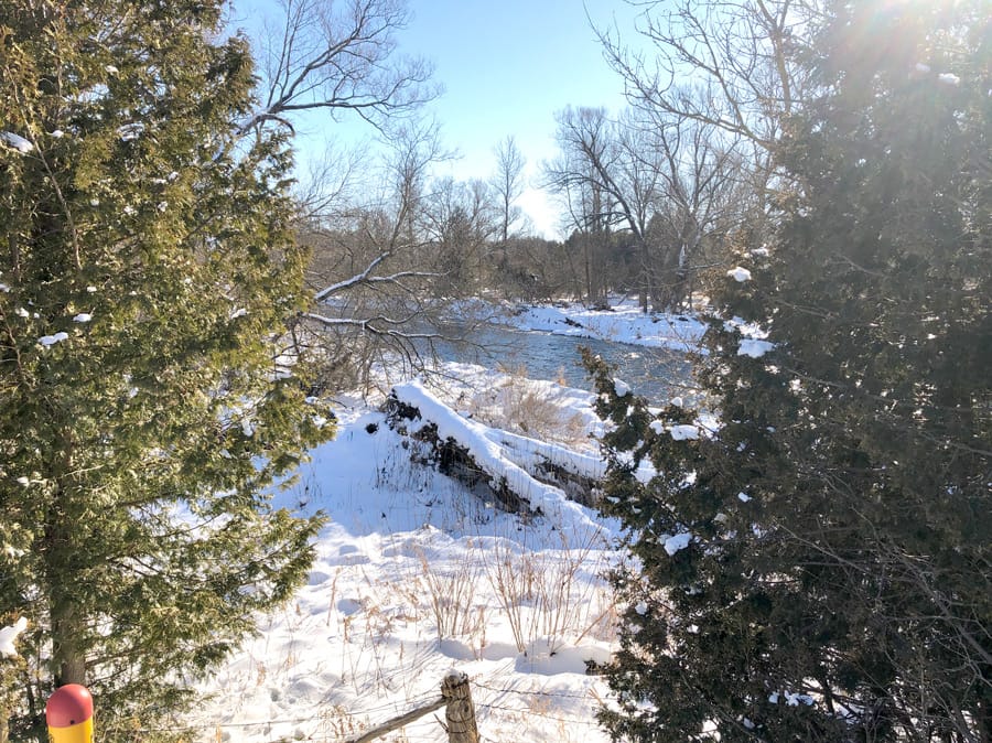 Winter scene along Minto Line 12 post image