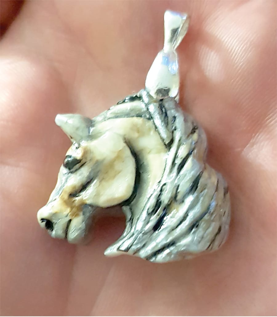 Horse teeth provide sustainable source of ivory for creations of local artist post image