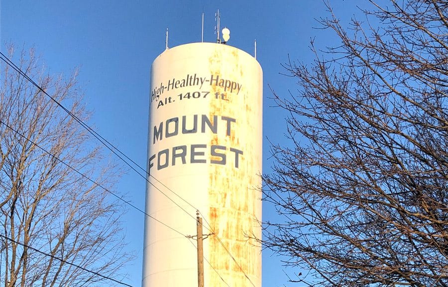 Mount Forest water tower will remain 'high, healthy, happy' post image