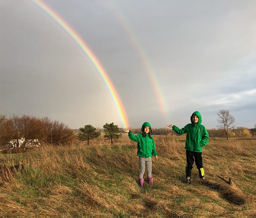 Catching rainbows in Fergus post image