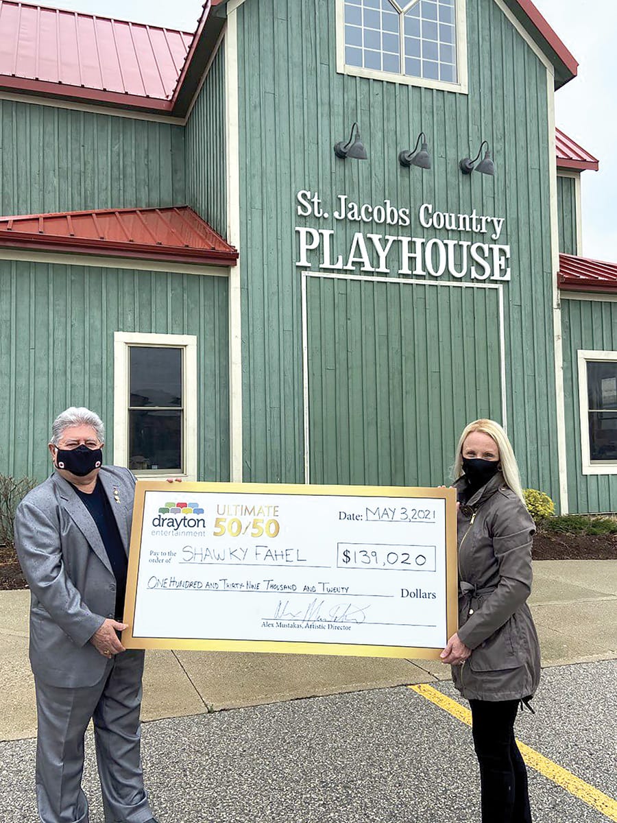 Waterloo man wins $139, 020 in Drayton Entertainment's April online Ultimate 50/50 raffle post image