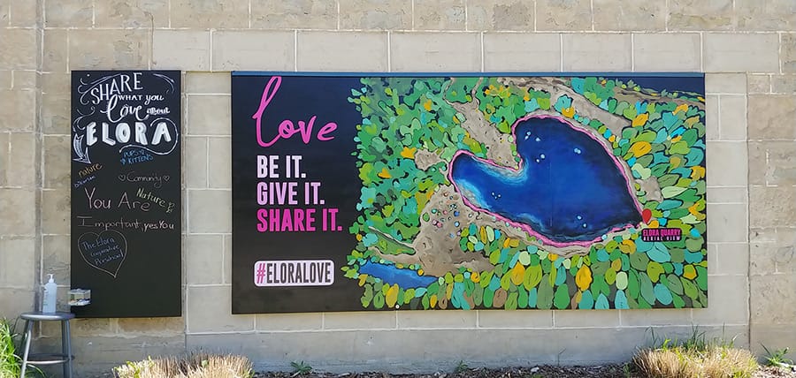 New mural at Elora arts centre post image