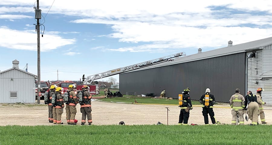 Minto Fire respond to storage barn fire with support from other fire departments post image