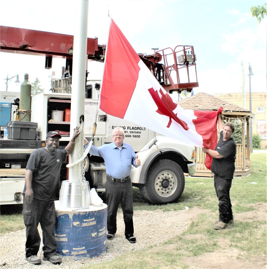 Flagpole installed in Celebration Square post image