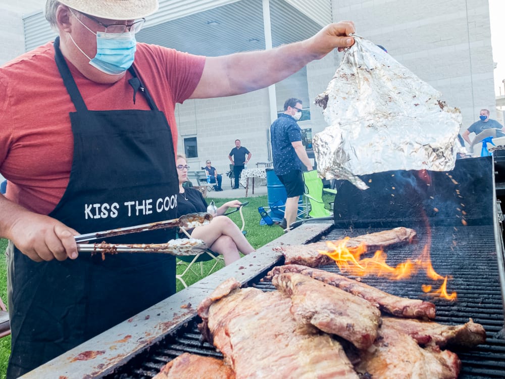 Smiles, sauce and sunshine at Mount Forest drive-through ribfest post image