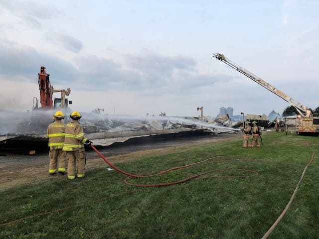 Fire destroys barn in Puslinch, estimated $1.1 million in damage post image