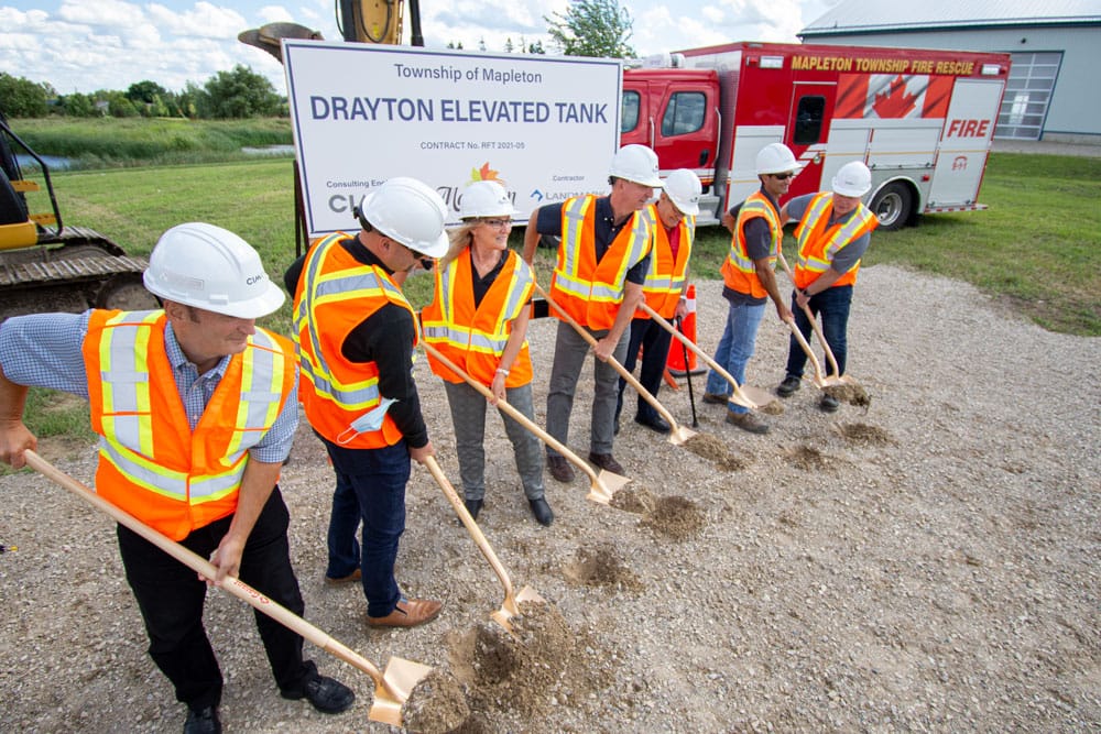 Breaking ground for Drayton water tower post image