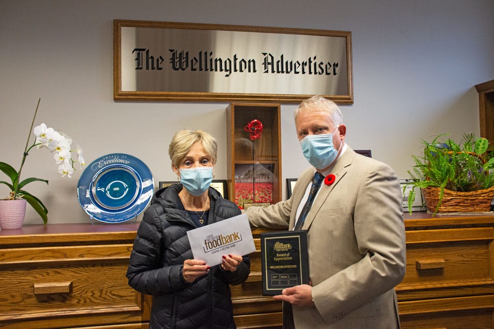Advertiser recognized by Centre Wellington Food Bank post image