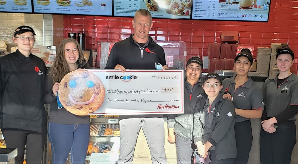 Tim Hortons Smile Cookie Campaign benefits Wellington County 4-H post image
