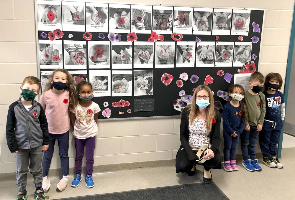 St. Mary students recognize veterans, 100th anniversary of the poppy post image