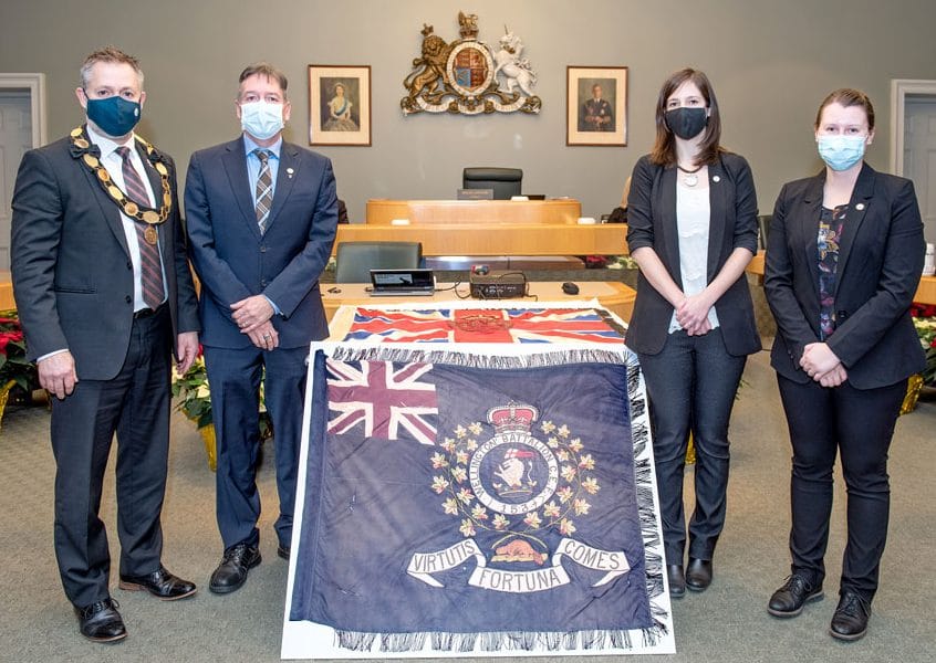 Documentation of 153rd Wellington Battalion Colours highlighted at county council post image