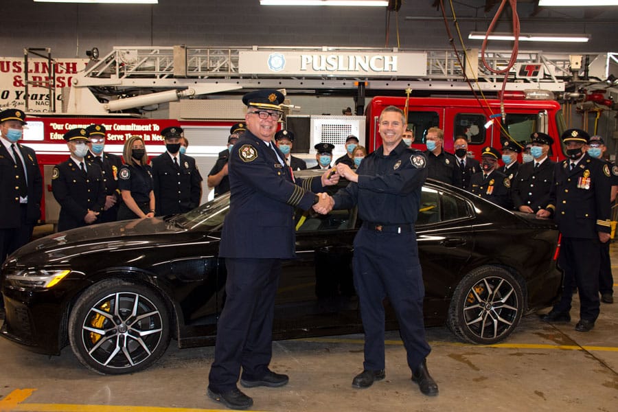 Electric vehicle donated to Puslinch Fire Department for training post image