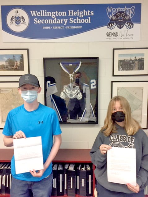 WHSS students earn prizes at branch and zone level in annual Legion contest post image