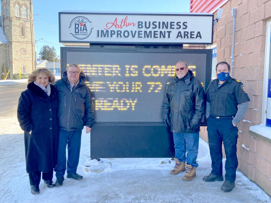 New sign outside Arthur fire hall post image