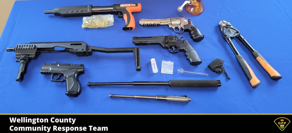 Weapon, drug charges laid after police locate truck suspected to be stolen post image