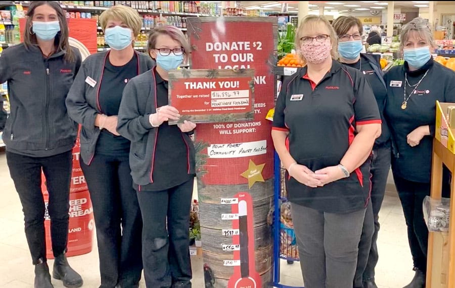 Mount Forest Foodland exceeds fundraising goal for local food bank post image