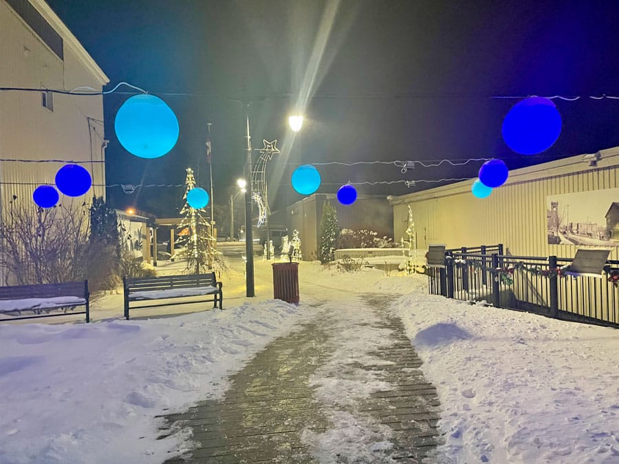 Inviting lighting in Tannery Park post image