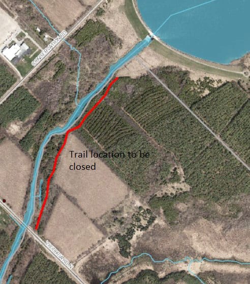 Public trails at Guelph Lake closed for construction post image